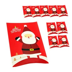 Donna&deco 聖誕節凹形盒 S, 紅色聖誕老人, 10個