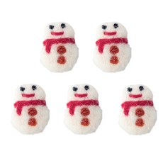 Tinapicnic 小雪人材料布貼, 5個, 混合顏色