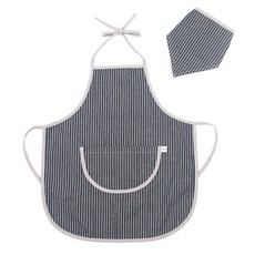 almaeng 孩童海軍牛仔ST圍裙+頭巾 AMKDAP02