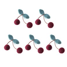 TINA PICNIC 櫻桃形瓦彭, 5件, 混色