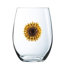 QueensJewels 向日葵無頸酒杯, 混色, 1個