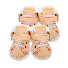 바이셀 강아지 신발 스티치부츠, 베이지, 1개