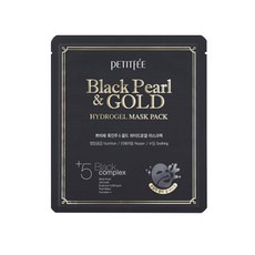 PETITFEE 黑珍珠 & 黃金水凝膠面膜 32g, 5入, 1個