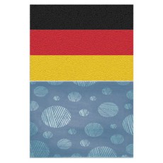 Roem Design 矽膠餐墊 德國國旗 + 毛線圖案, 1, 385 x 285 mm, 1個