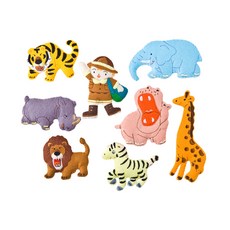 Magic Castle Todok叢林動物毛氈紙, 混色