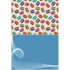 ROEM DESIGN 矽膠餐墊 馬卡龍 + 留白2, 混色, 385 x 285 mm, 1個