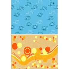 Roem Design 矽膠餐墊 木蘭3 薄荷 + 風, 混合顏色, 385 x 285 mm, 2個