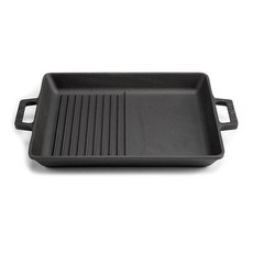 LAVA 鑄鐵燒烤方形平底鍋, 26*32cm, 1入