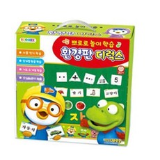 뽀로로 환경판 디럭스 학습카드, 혼합 색상, 1개