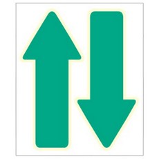 Fantastics 地板裝飾箭頭貼紙 F-261 10入, 綠色