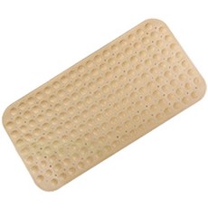 마켓감성 미끄럼방지 욕실 고무매트, 베이지, 1개