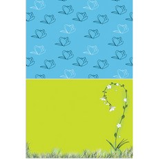 Roem Design 矽膠餐墊 木蘭3 薄荷 + 孤獨, 混合顏色, 385 x 285 mm, 2個