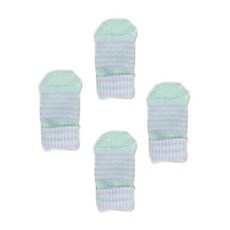 올치 캔디 스트라이프 반려동물 양말 4p, 라이트퍼플, 1개