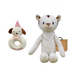 코니베이비 애착인형 수면인형호랑이 랜덤 발송 + 강아지딸랑이, 1세트