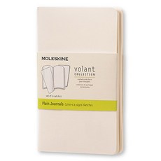 몰스킨 볼란트 저널 수첩 플레인 포켓 소프트, White, 1개