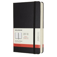 몰스킨 클래식 2018 18M 데일리 다이어리 하드, Black