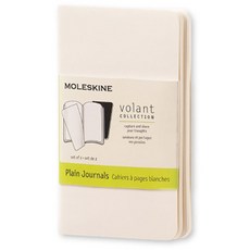 몰스킨 볼란트 저널 플레인 엑스스몰 소프트 수첩, White, 1개