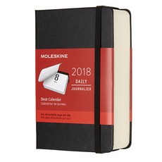몰스킨 클래식 2018 12M 데일리 다이어리 책상 달력 하드, Black