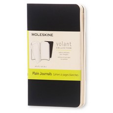 몰스킨 볼란트 저널 플레인 엑스스몰 소프트 수첩, Black, 1개