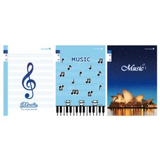 모닝글로리 2018 초등 SP 음악 오선 노트 노트 남, 랜덤 발송, 5개입