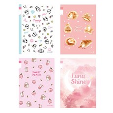 모닝글로리 2018 초등 3-6 무제 노트 여2, 랜덤 발송, 10개입