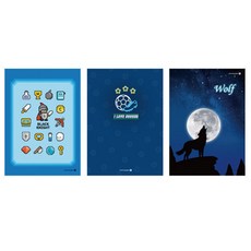 모닝글로리 2018 초등 SP 무제 노트 남2, 랜덤 발송, 5개입