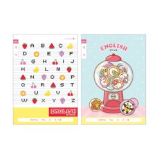 모닝글로리 2018 초등 영어 노트 넓은칸 여, 랜덤 발송, 10개입