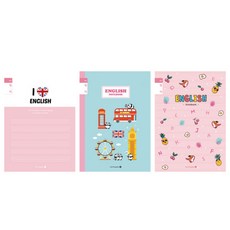 모닝글로리 2018 초등 SP 영어 노트 좁은칸 여, 랜덤 발송, 5개입