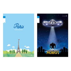 모닝글로리 2018 초등 3-6 무제 노트 23줄 남, 랜덤 발송, 10개입