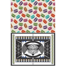 Roem Design 矽膠餐墊 馬卡龍 + 素色, 混合顏色, 385 x 285 mm, 2個