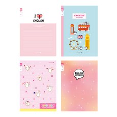 모닝글로리 2018 초등 영어 노트 좁은칸 여, 랜덤 발송, 10개입