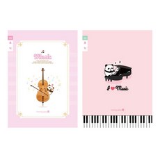 모닝글로리 2018 초등 3-6 음악 칸 노트 여, 랜덤 발송, 10개입