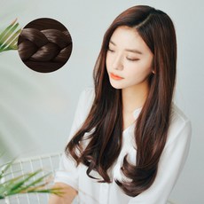 GabalNara 5片式電棒捲C型捲接髮, 紅棕色, 1個