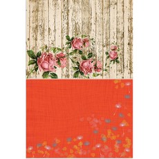 ROEM DESIGN 矽膠餐墊 地板玫瑰 + 蒲公英種子, 混合顏色, 385 x 285 mm, 2個