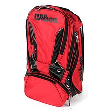 윌슨 뱅가드 배드민턴 백팩 WRR 6137, 레드, 1개