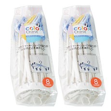 KOKUBO 小久保工業所 領子迷你洗衣衣架 8p, 翅膀, 2個