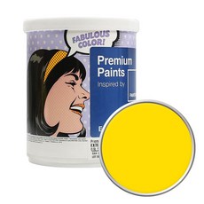 PANTONE 외부용 저광 페인트, 130858VibrantYellow, 1L, 1개