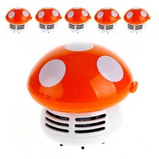 蘑菇桌面迷你吸塵器 6入, IL-0504（橙色）