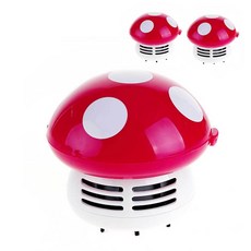 蘑菇桌面迷你吸塵器 3入, IL-0504（粉紅色）