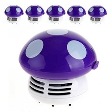 蘑菇桌面迷你吸塵器 6入, IL-0504 (紫)