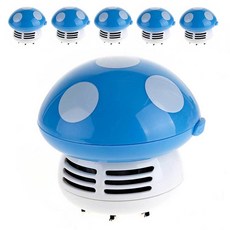 蘑菇桌面迷你吸塵器 6入, IL-0504（藍色）