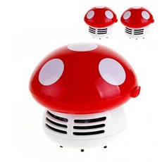 蘑菇桌面迷你吸塵器 3入, IL-0504 (紅)