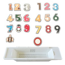 浴室收納器+數字遊戲貼紙, 混色, 1組