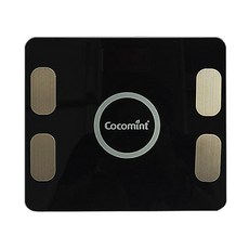 코코민트 블루투스 스마트 체지방 체중계, CM801FB, 블랙, 1개