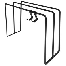 Jnc Tower 3 層抹布晾衣架, 黑色, 1個