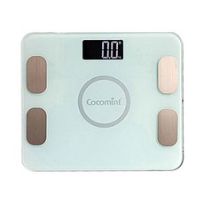 코코민트 블루투스 스마트 체지방 체중계, CM801FB, 화이트, 1개