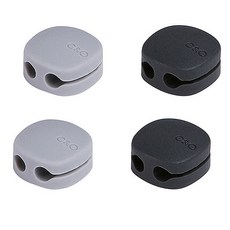 리템L&C 케이블 홀더 미니 COOL GRAY 2p + DARK GRAY 2p, 1세트