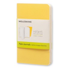 몰스킨 볼란트 저널 플레인 엑스스몰 소프트 노트, Sunflower Yellow + Brass Yellow, 1개