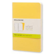 몰스킨 볼란트 저널 플레인 포켓 소프트 노트, Sunflower Yellow + Brass Yellow, 1개