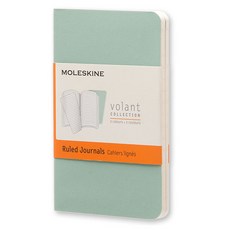 몰스킨 볼란트 저널 룰드 엑스스몰 소프트 노트, Sage Green + Seaweed Green, 1개